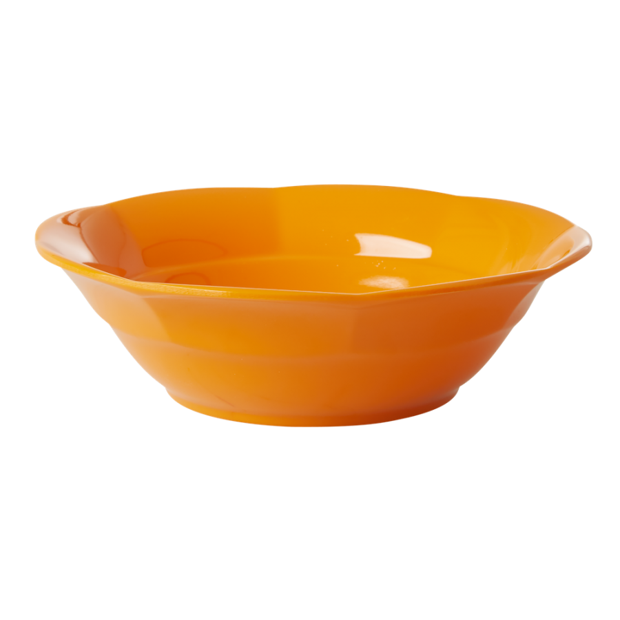 Tangerine Orange Melamine Bowl By Rice DK